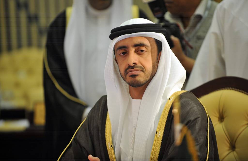 الشيخ عبدالله بن زايد آل نهيان وزير الخارجية في دولة الإمارات