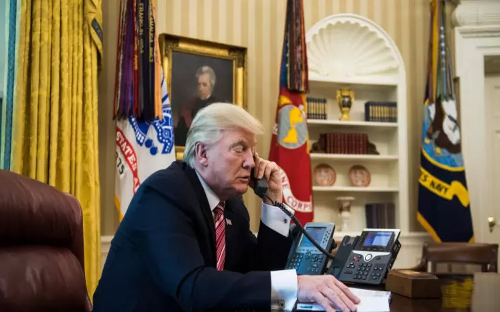 رئيس الولايات المتحدة الأمريكية دونالد ترامب