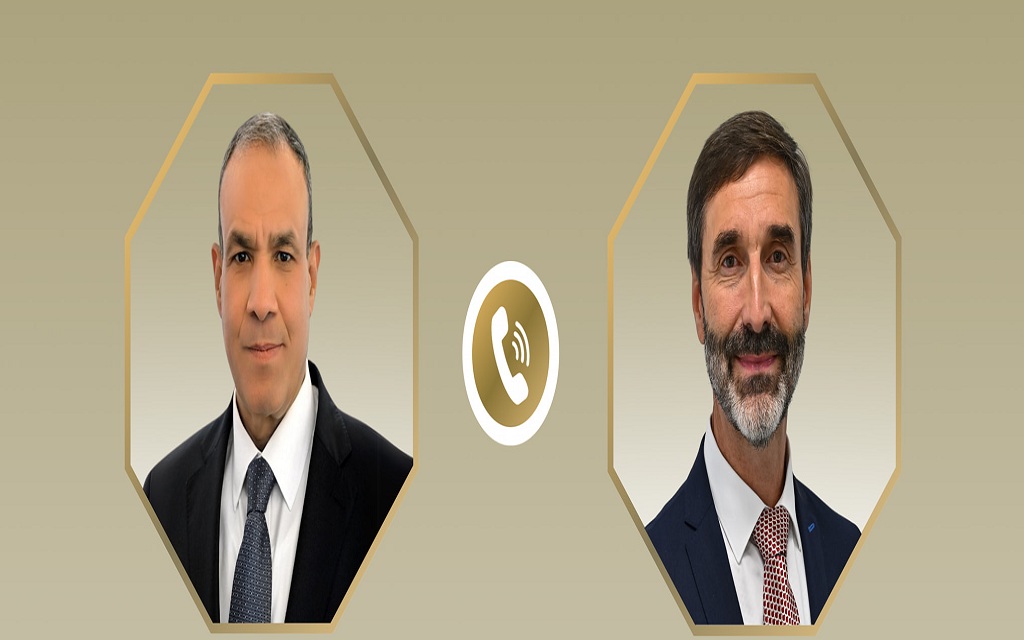 بدر عبد العاطي وزير الخارجية والهجرة المصري ويوراي بلانار وزير الشؤون الخارجية والأوروبية بجمهورية سلوفاكيا