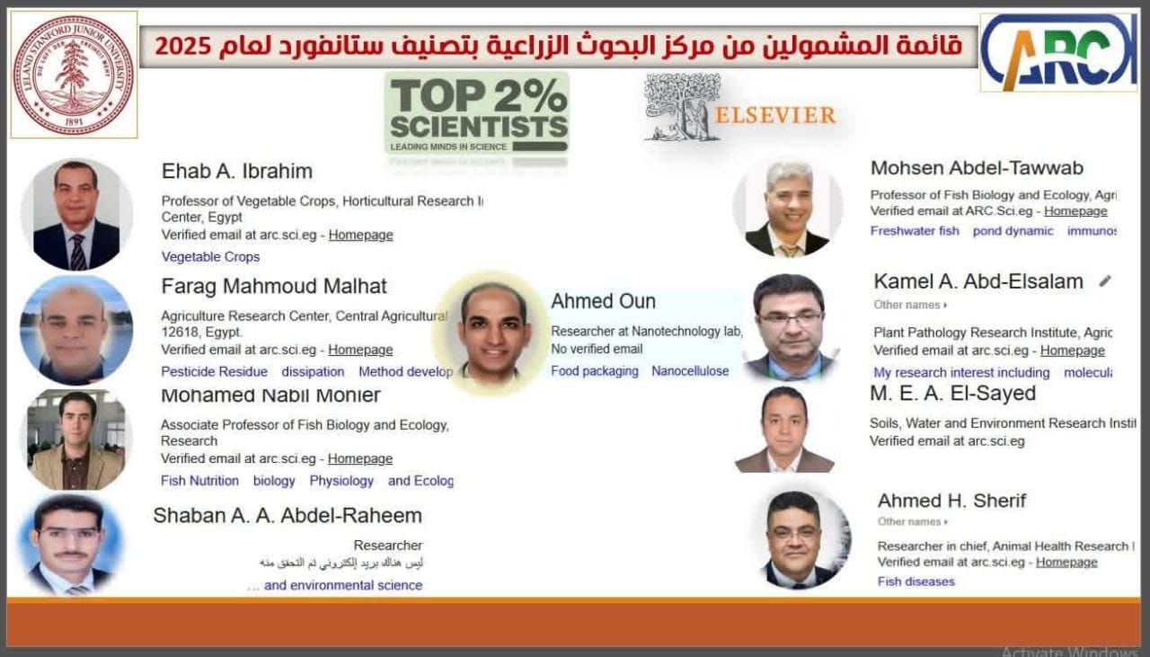 الباحثون المصريون في قائمة جامعة ستانفورد
