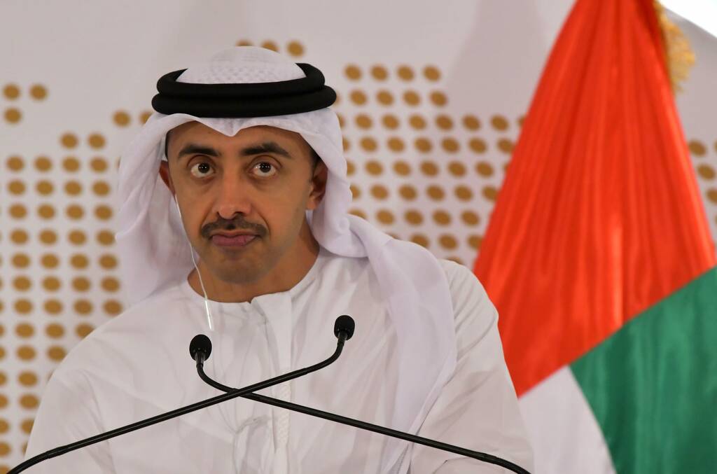 الشيخ عبدالله بن زايد آل نهيان نائب رئيس مجلس الوزراء وزير الخارجية في دولة الإمارات ـ أرشيفية