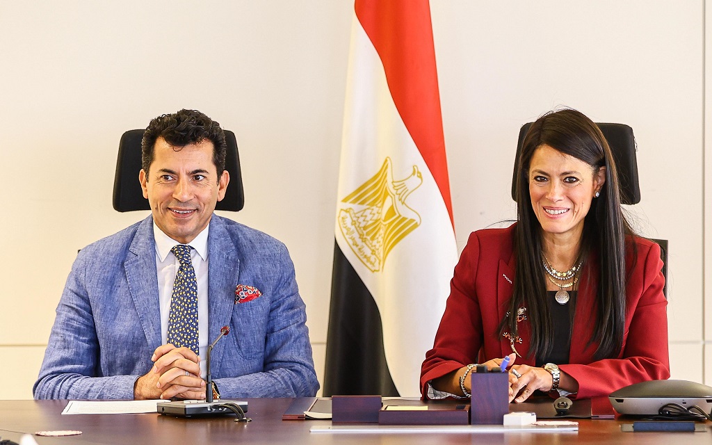 رانيا المشاط وزيرة التخطيط وأشرف صبحي، وزير الشباب والرياضة
