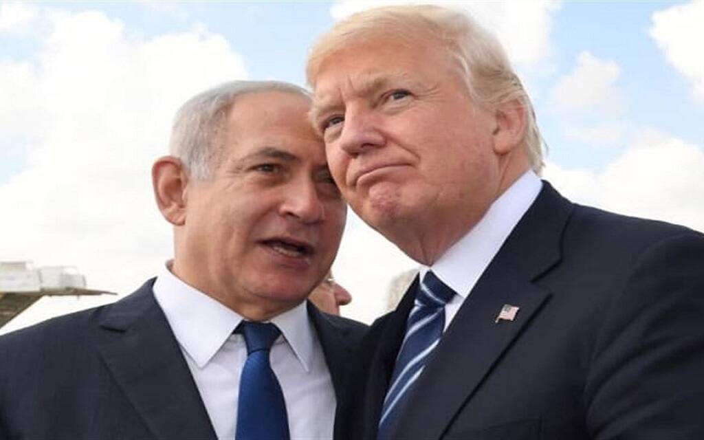 الرئيس الأمريكي دونالد ترامب ورئيس وزراء دولة الاحتلال بنيامين نتنياهو
