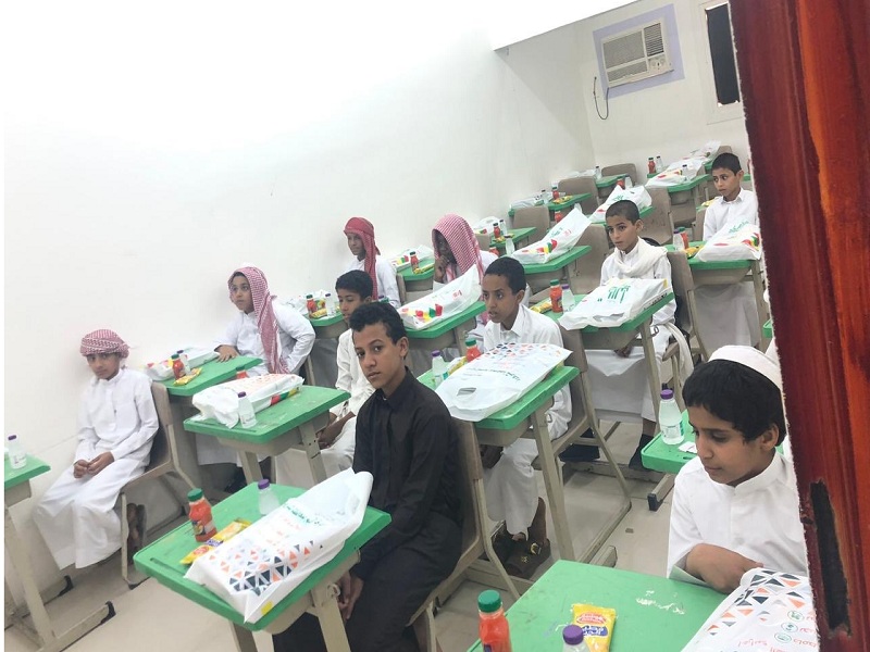 طلاب فى إحدى المدارس السعودية