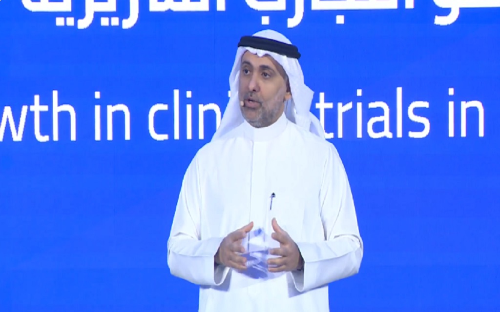 وزير الصحة فهد الجلاجل خلال ملتقى الصحة العالمي بالرياض