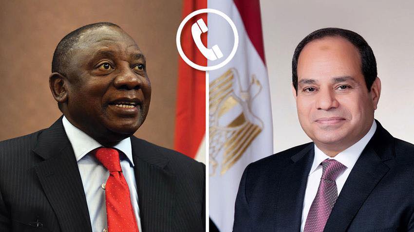السيسي ورئيس جنوب أفريقيا